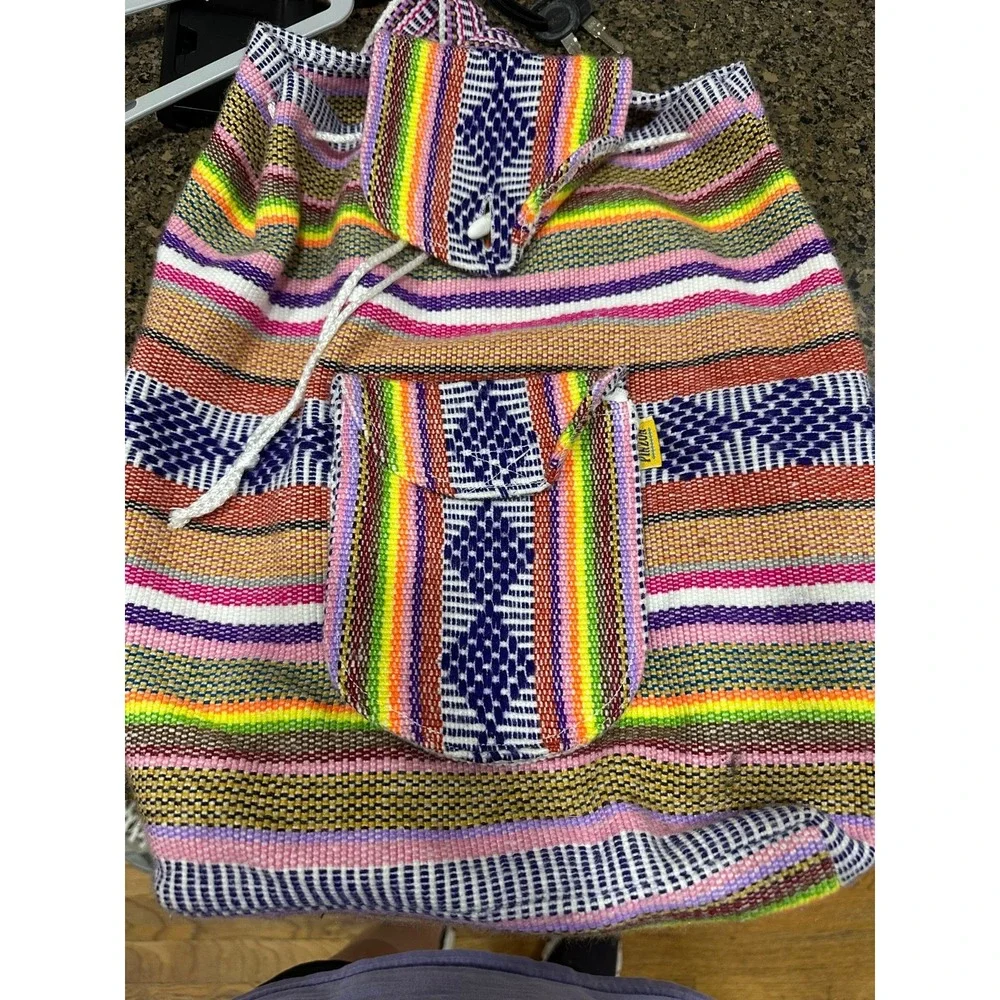 pinzon boho striped hippie  backpack‎